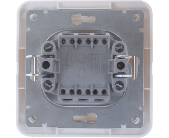 Выключатель UNIVersal Валери 1 клавиша, проходной, белый В0025 – изображение 3