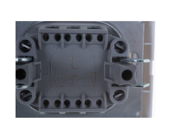 Выключатель UNIVersal Валери 1 клавиша, проходной, белый В0025 – изображение 4