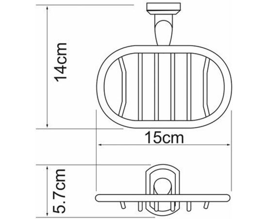 Мыльница WasserKRAFT Oder решетка K-3069 – изображение 4