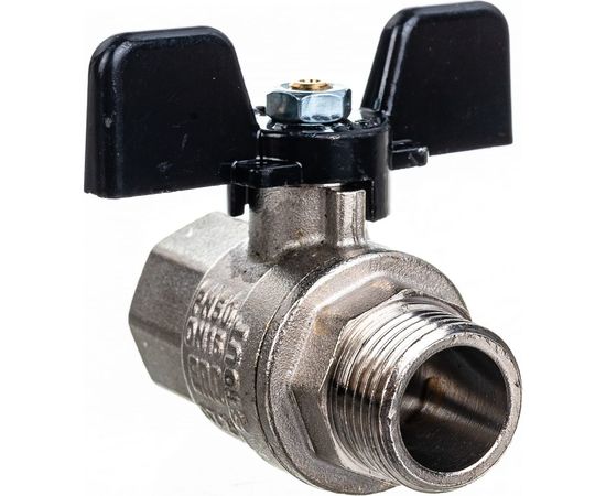 Шаровой полнопроходной кран STOUT ВР/НР, ручка бабочка 1/2 SVB-0004-000015 – изображение 4