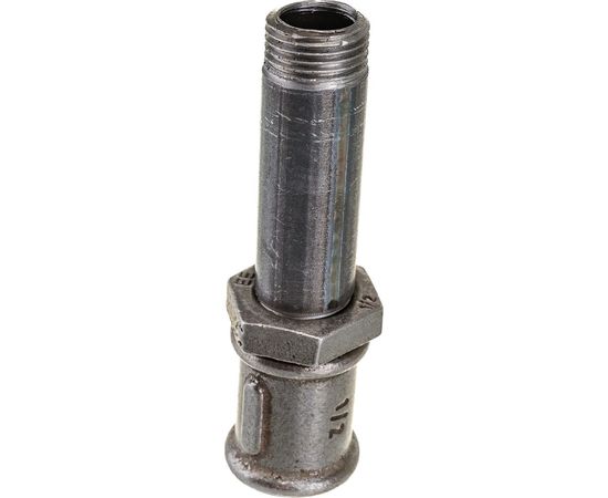 Сгон ДТРД стальной, в сборе с муфтой и контргайкой чугунными Ду 15 (1/2"") L-110 12150110 – изображение 4