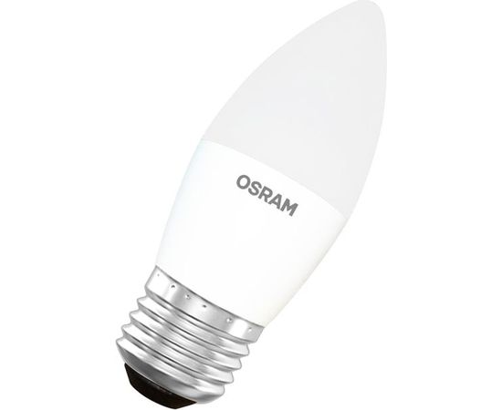 Светодиодная лампа OSRAM LED STAR, B, свеча, 6.5Вт, E27, 550 Лм, 3000 К, теплый белый свет 4058075134232 – изображение 4