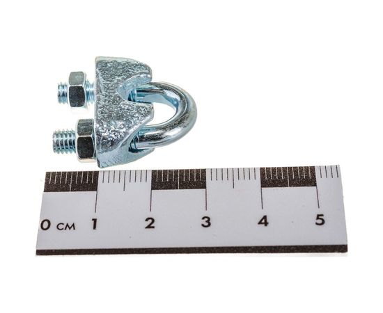 Зажим троса DIN 741 оцинкованный 80 шт. (6 мм; ТФ5) Зубр 4-304415-06 – изображение 4