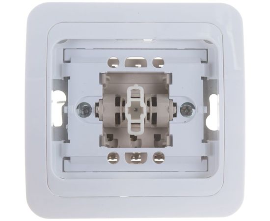 Выключатель UNIVersal Валери 1 клавиша, проходной, белый В0025 – изображение 5