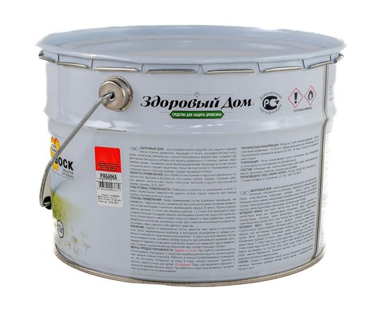 Деревозащитное средство Здоровый Дом Рябина 10 л 90000857539 – изображение 5