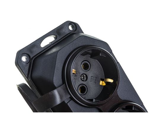 Колодка AY-KA 4 гнезда, с заземлением, c крышкой каучуковая 5540000 – изображение 6