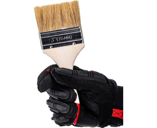 Кисть HEADMAN малярная плоская "Стандарт" натуральная щетина 3 д. 75 мм 682-013 – изображение 6