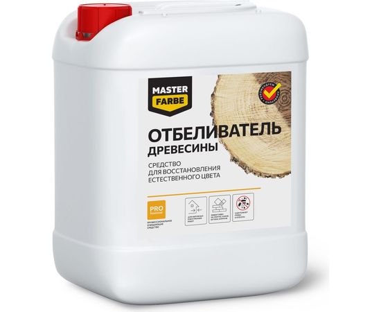 Отбеливатель древесины для восстановления естественного цвета и удаления синевы грибка плесени MASTER FARBE 10 кг 4631159427361 