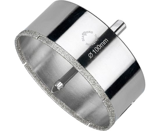 Коронка алмазная по керамограниту и керамике с центрирующим сверлом 100 мм Diamond Industrial DIDCSC100 