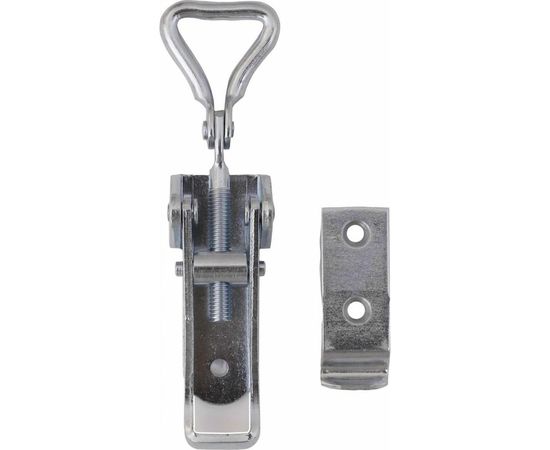 Замок для ящика VORMANN с регулирующим винтом, с выгнутой ответной частью 92/123х32 мм, оцинкованный 01203000/9018 