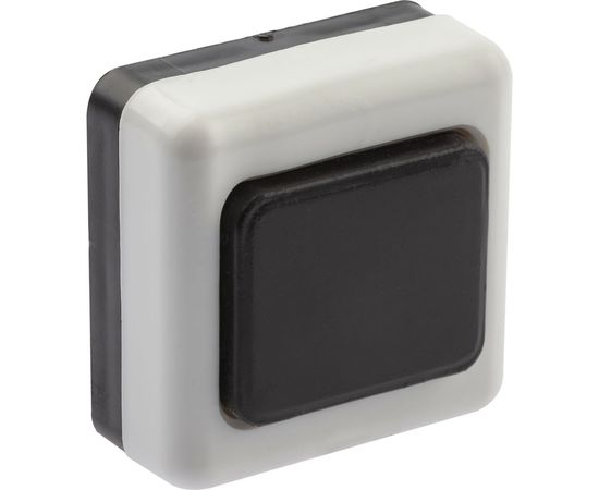 Кнопка дверного звонка ЭРА D2 проводной, черный, 1 мелодия Б0051802 