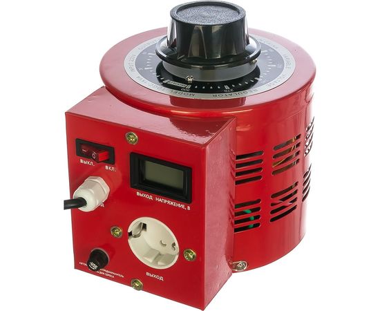 Лабораторный автотрансформатор SUNTEK ЛАТР 1000ВА RED диапазон 0-300 Вольт, 4А SK2.2_LTR1000RED 