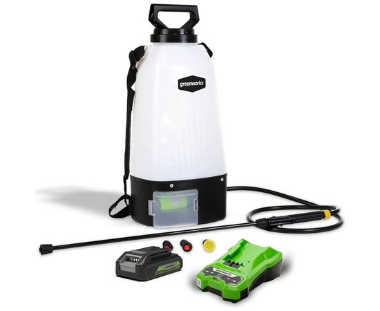 Аккумуляторный опрыскиватель GreenWorks GSP1250K2 24 В, 2 А*ч 5103507UA 