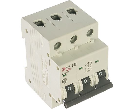 Автоматический выключатель ЭРА NO-901-40 ВА47-29 3P 10А кривая D Б0031810 – изображение 2