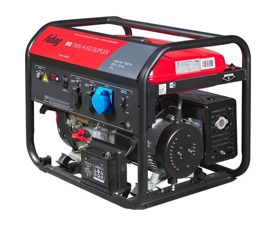 Бензиновая электростанция FUBAG с электростартером и коннектором автоматики bs 7500 a es duplex, 641087 – изображение 2