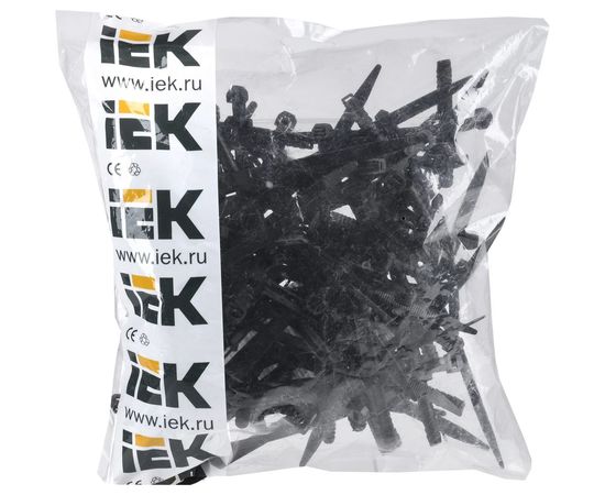 Дюбельный хомут IEK ХД 7х150 черный, 50 шт. UHH80-7-150-50-K02-F – изображение 2