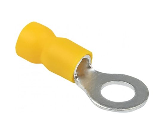Кольцевой изолированный наконечник STEKKER М6 4-6 - 0,6 мм, желтый 39422 – изображение 2