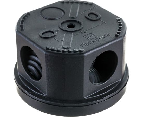 Распределительная коробка Промрукав 40-0100-9005 для о/п безгалогенная HF черная 65х40 1 шт 40-0100-9005 – изображение 3