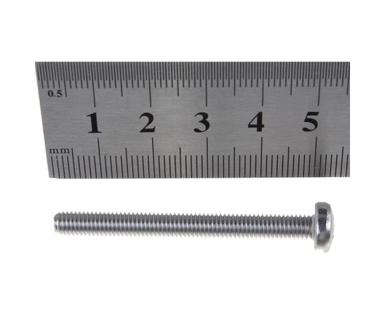 Винт DIN 7985 с цилиндр. гол. и сферой ГОСКРЕП М5 х 50 нержав. сталь 6 шт. 10-0017050 – изображение 3
