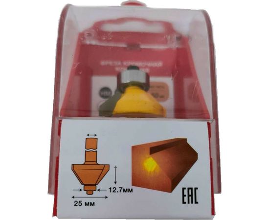 Фреза кромочная конусная 45 градусов (25x10 мм; подшипник 12.7 мм) VIRA 553361 – изображение 3