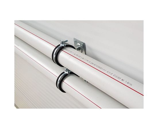 Опорная пластина Lucky Guy облегченная, 60х60х2,0 мм с гайкой М8, оцинк. 200 01 6060 М8 0р – изображение 3