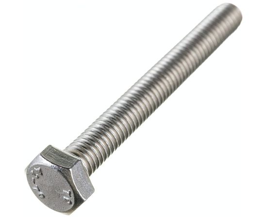 Болт ГОСКРЕП DIN 933 с шестигр. гол. с полн. рез. 6х50 нержав. сталь 4 шт. 10-0015220 – изображение 3