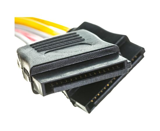 Кабель питания Cablexpert SATA molex 4pin/2xsata 15pin, на 2 устройства, 15см, пакет CC-SATA-PSY – изображение 4