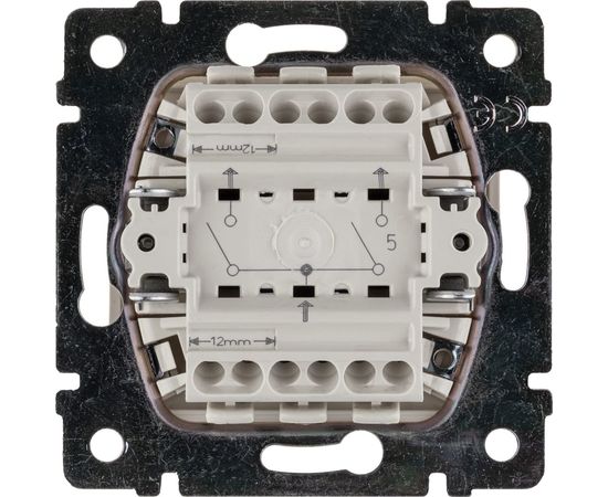 Механизм выключателя Legrand 2-клавишный СП Valena 10 А IP31 слоновая кость Leg 774305 – изображение 5