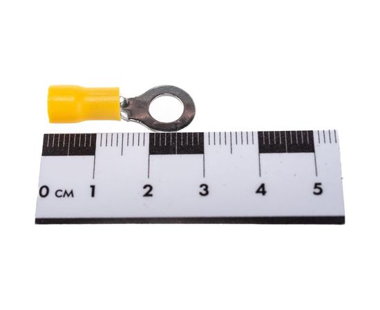 Кольцевой изолированный наконечник STEKKER М6 4-6 - 0,6 мм, желтый 39422 – изображение 5