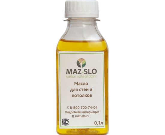 Масло для стен и потолков MAZ-SLO цвет Баклажан, 100 мл 8062826 