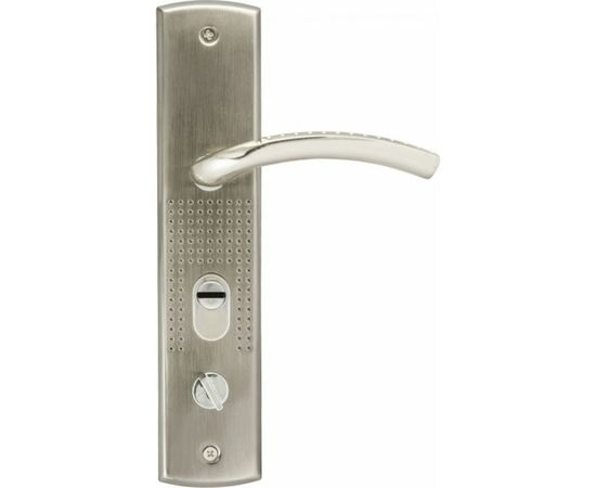 Дверная ручка на планке НОРА-М 20096 левая, мат. никель 15522 