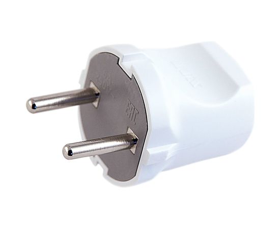 Разборная вилка, белая, без з/к, 250В, 6А LUX ВР30 4606400419723 