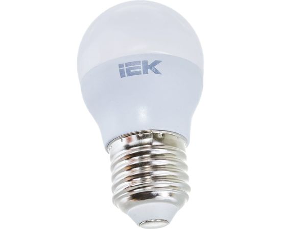Лампа IEK LED, G45, шар, 5вт, 230В, 3000К, E27 LLE-G45-5-230-30-E27 