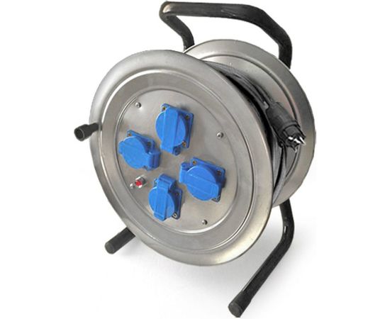 Силовой удлинитель на металлической катушке 4 гн. 30м Союз 481S-3903 