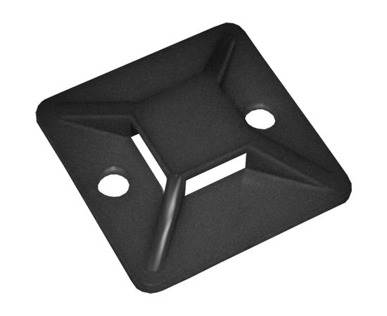 Самоклеящаяся площадка под хомуты IEK 25x25 черная 20 шт. ИЭК UHP31-25-020 