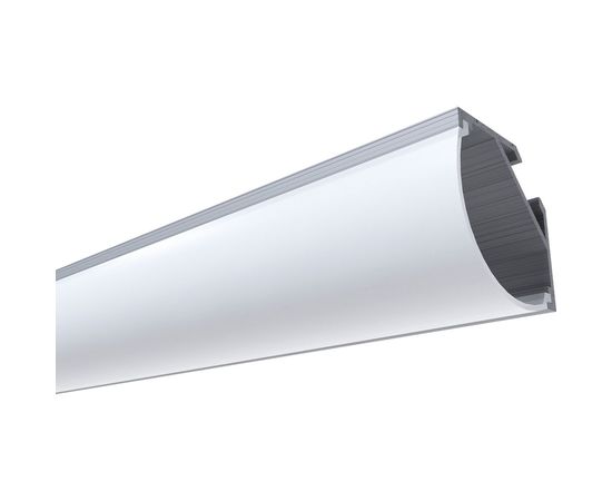 Алюминиевый угловой профиль Apeyron накладной для светодной ленты, широкий рассеиватель 1 м СПУ1616-А 08-08 