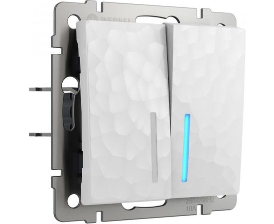 Двухклавишный выключатель WERKEL W1220101 с подсветкой a052034 
