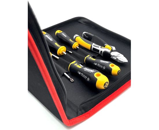 Набор отверток Felo Ergonic SL, PH, PZ с бокорезами 160 мм, в сумке 40090604 – изображение 2