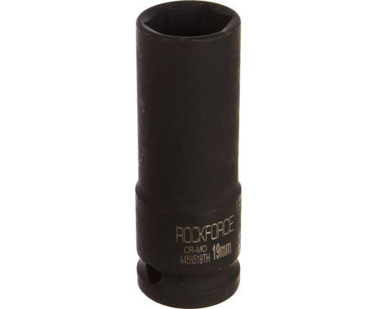 Головка торцевая 6-гранная ударная удлиненная, тонкостенная 19 мм, 1/2", L=85 мм ROCKFORCE RF-4458519ТН – изображение 2