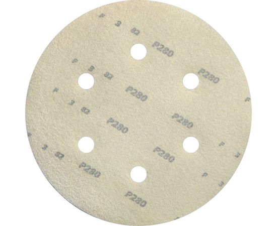 Круг шлифовальный на липучке siaone 1944 (5+1 шт; 150 мм; 6 отверстий; P280) sia Abrasives so6-150-6-280 – изображение 2