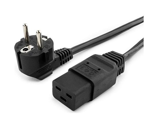 Кабель питания Cablexpert, 1.8 м, Schuko-С19, 16 А, черный, с заземлением, PC-186-C19 – изображение 2