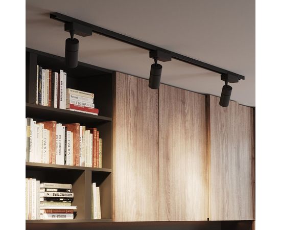 Трековый светильник GAUSS цилиндр 12W 950lm 4000K 180-220V IP20 55х190мм черный LED 1/40 TR065 – изображение 3