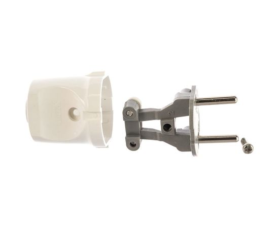 Разборная вилка, белая, без з/к, 250В, 6А LUX ВР30 4606400419723 – изображение 3