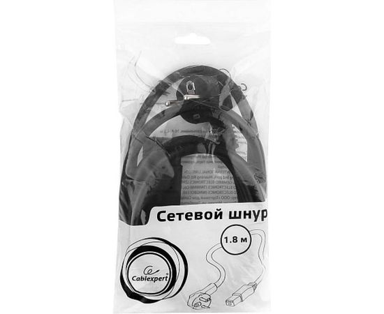 Кабель питания Cablexpert, 1.8 м, Schuko-С19, 16 А, черный, с заземлением, PC-186-C19 – изображение 3