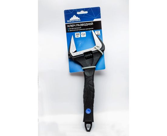Разводной ключ vertextools 300 мм, увеличенный диапазон раскрытия 2110-300-300 – изображение 3