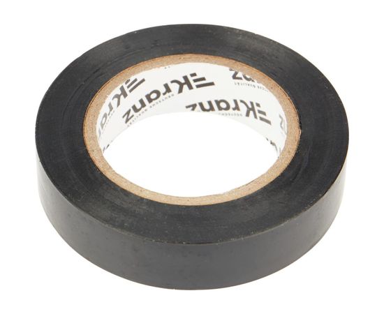 Изолента ПВХ KRANZ 15 мм х 20 м, 0.13 мм, черная KR-09-2606 – изображение 3
