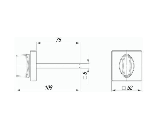 Поворотная ручка ARMADILLO BKW8/USQ SN-3 матовый никель 42387 – изображение 3
