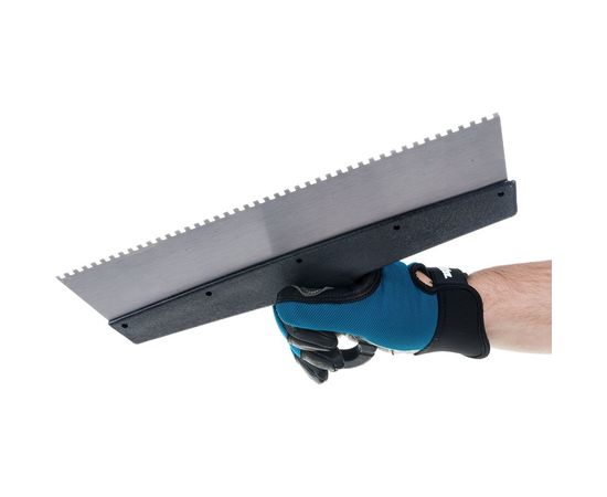 Зубчатый шпатель с антикоррозийным покрытием 350мм зуб 4х4мм Jettools 202-350/4 – изображение 3