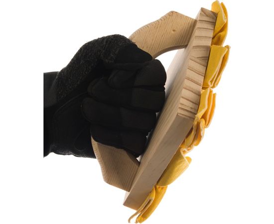 Декоративная терка STMDECOR замшевый лоскут с деревянной ручкой PX005 – изображение 3