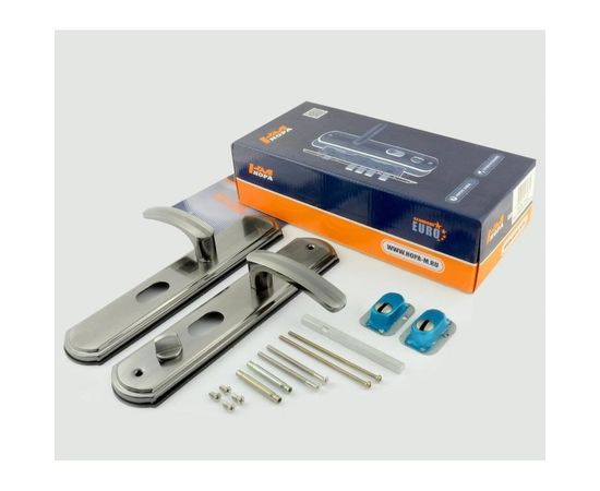 Дверная ручка на планке НОРА-М 20096 левая, мат. никель 15522 – изображение 3